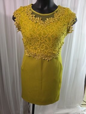 Velvet Istanbul Paris Milan,  Floral Lace Mini Dress Size 8-10